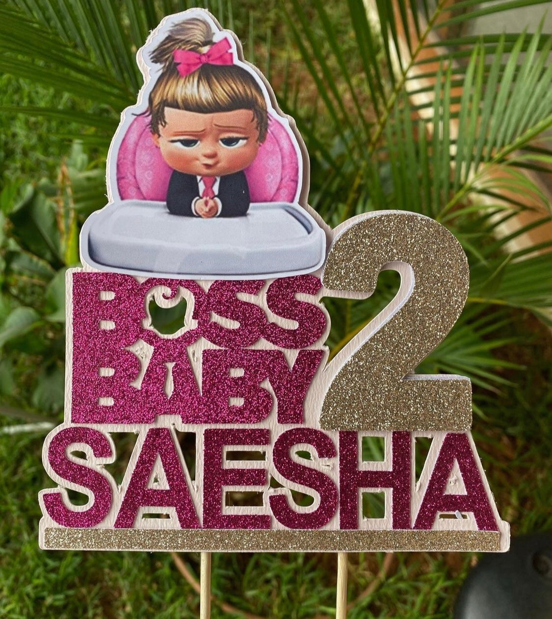 Boss Baby Handmade Paper Cake Topper