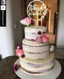 Leafy Frame Wedding, Engagement Cake Topper