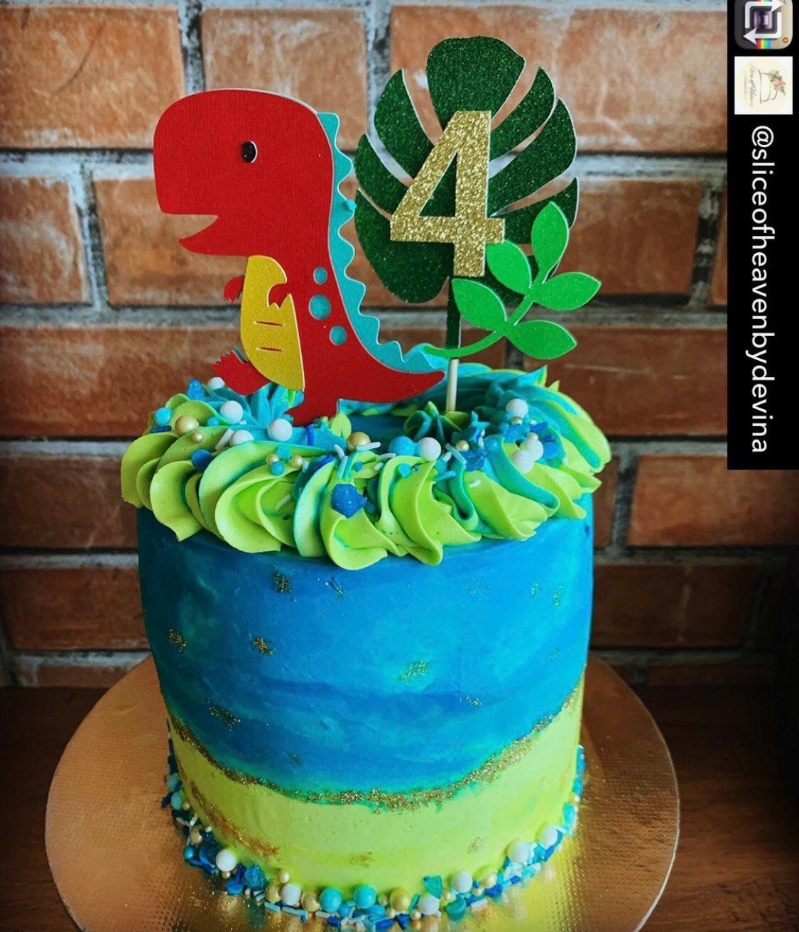T-Rex Cake Topper, Dinosaur Cake Topper