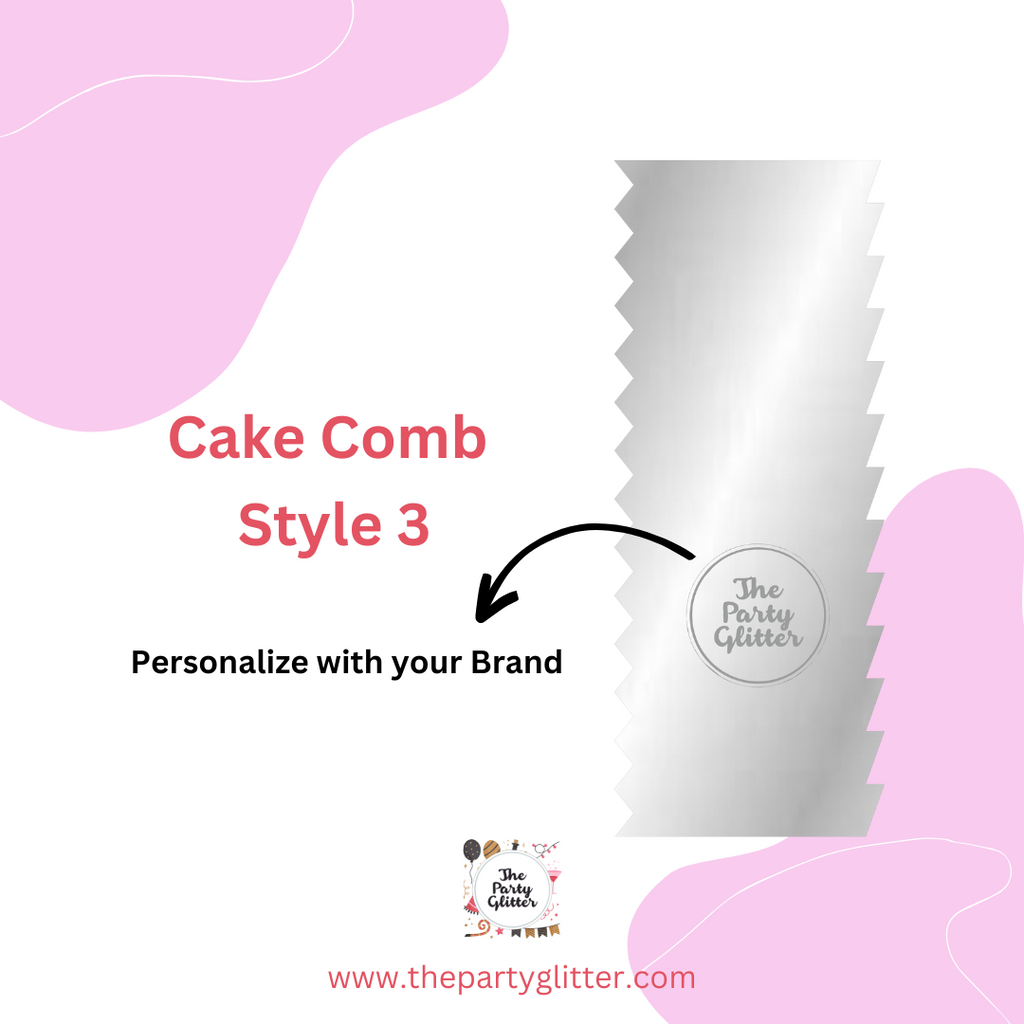 Style 3 Dual Sided Cake Scrapper, Cake Comb, Cake Smoother