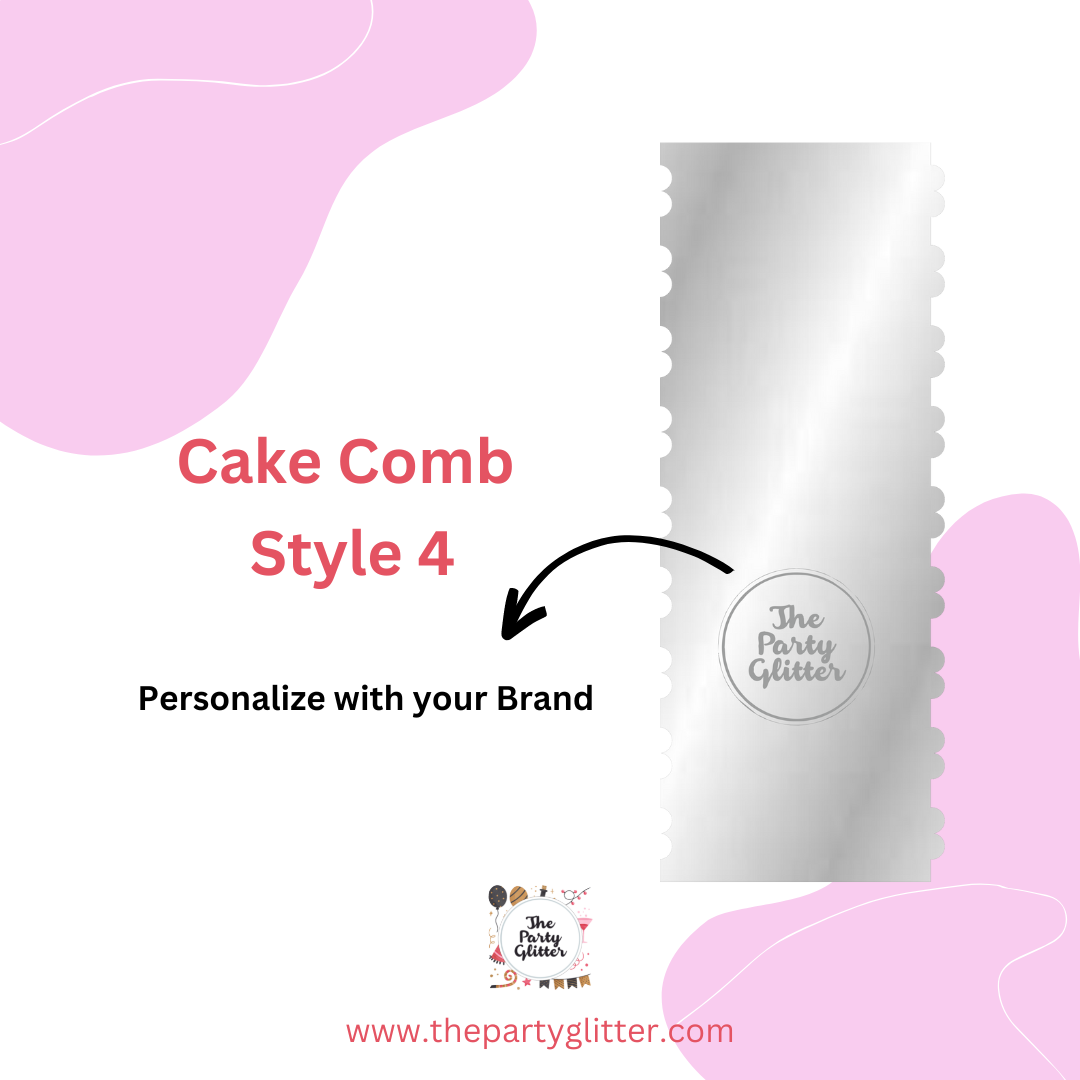 Style 4 Dual Sided Cake Scrapper, Cake Comb, Cake Smoother