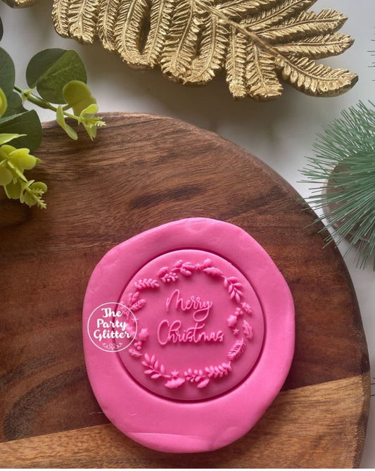 Christmas Leafy Wreath POPup! Stamp