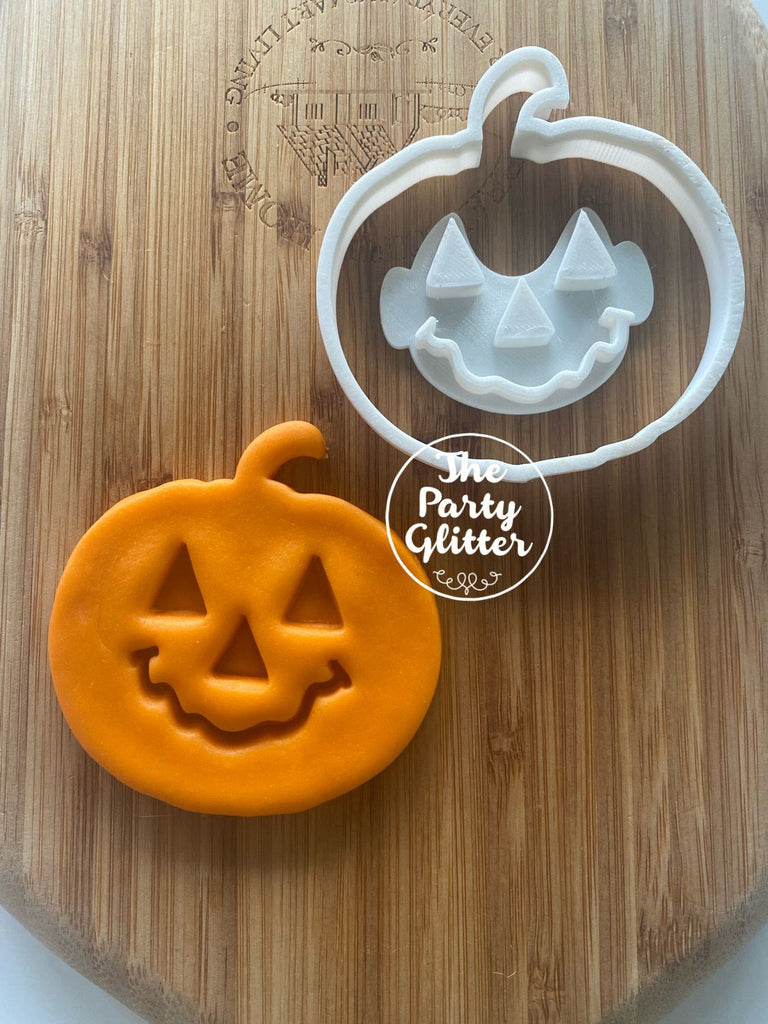 Halloween Pumpkin - Set of Impression Stamp and Cutter