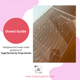 Cake Dowel Guide, Cake Stacking Guide, Dowelling Template, Central Dowel Board, Cake Stacking Guide