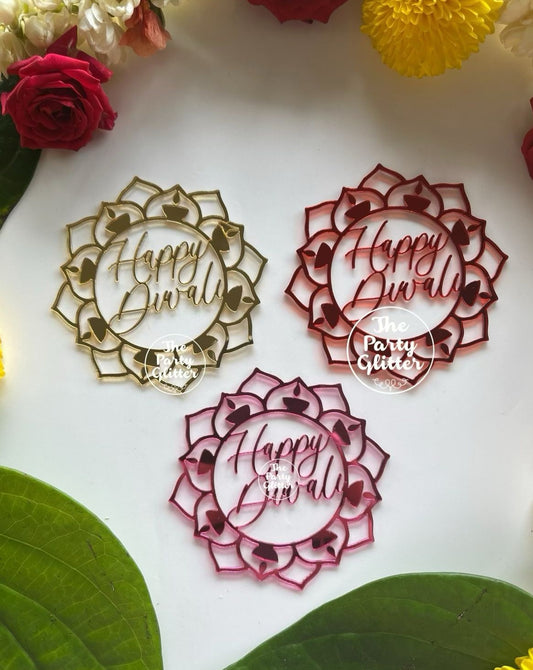 Diwali Rangoli Happy Diwali Tag (Pack of 10)