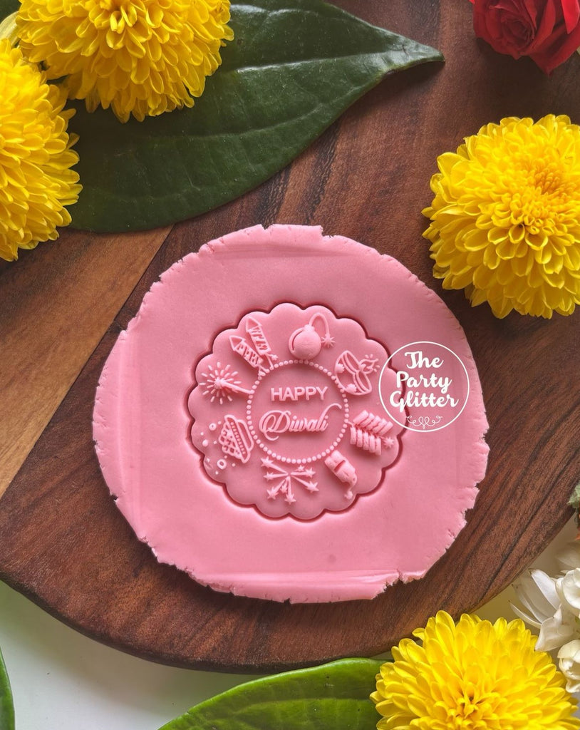 Happy Diwali Sweets, Diyas and Firecracker POPup! Stamp