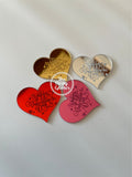 Happy Valentines Day Heart charms(Pack of 5)