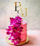 D&A Custom Wedding and Engagement cake topper, add your own initials
