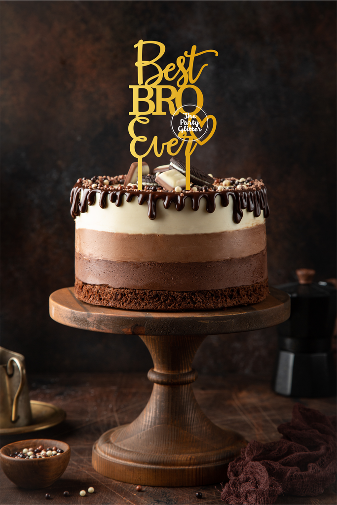 Best Bro Ever, Brother Cake Topper, Brother Birthday, Raksha Bandhan, Rakhi Cake Topper