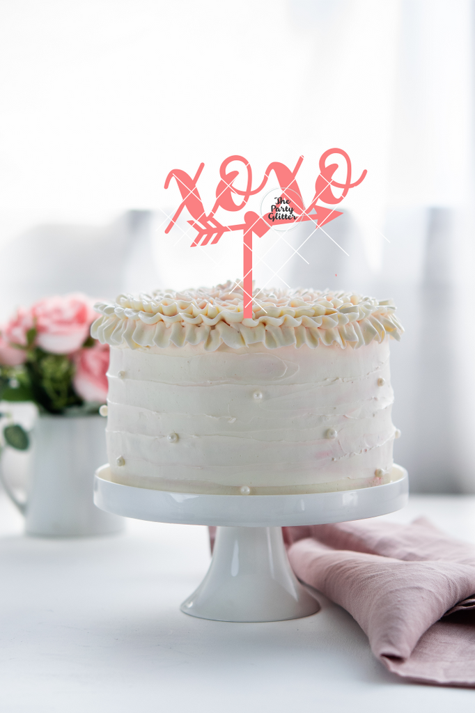 Rustic XOXO Wedding Cake Topper Wooden Cake Topper - Etsy