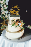 Just Married Wedding Cake Topper