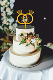 Wedding Rings Cake Topper