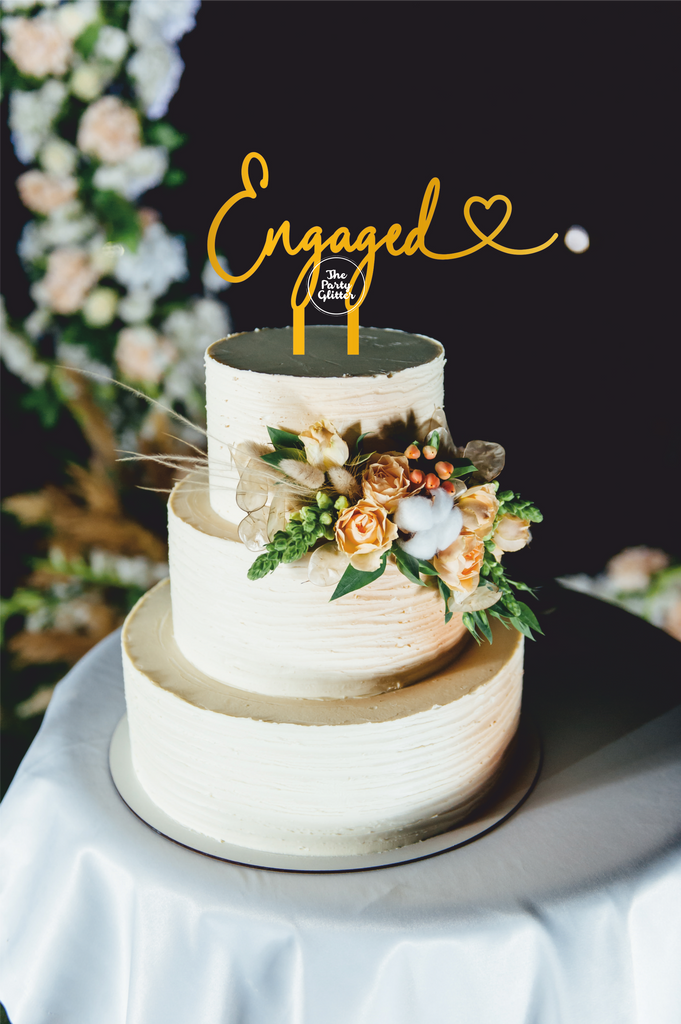 Best Heart Shape Engagement Cake | Buy Custom Cake Online
