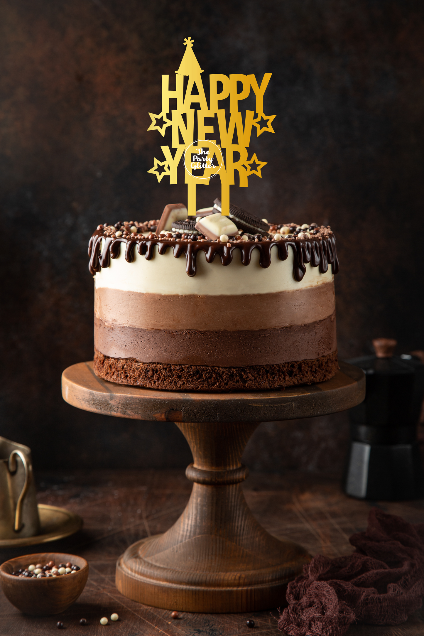 Happy New Year Cake Topper