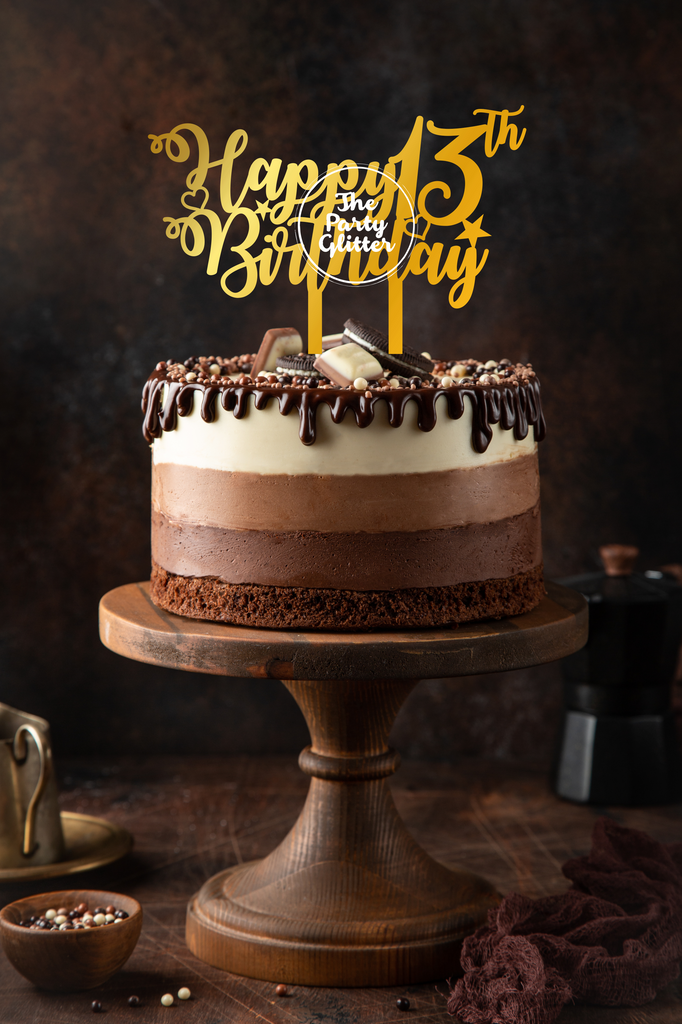 EDSG Personalised Happy Birthday Cake Topper