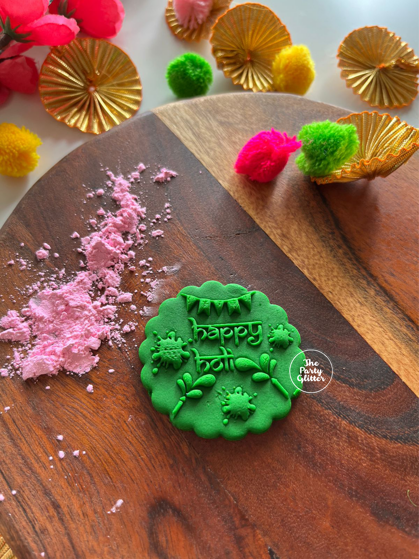 Happy Holi with Holi Fun elements POPup! Stamp