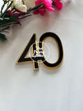 40 Number Layered Plaque