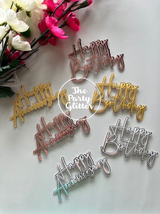 Happy Birthday Engraved Plaques