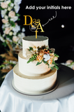 D&A Custom Wedding and Engagement Cake Topper add your own initials