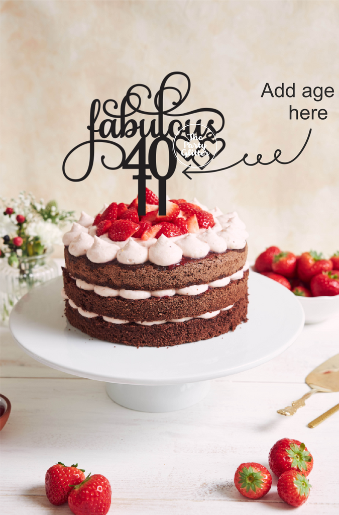 40th Birthday Cake Topper 40th Birthday Decor 40 Cake Topper - Etsy New  Zealand
