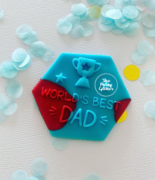 World's Best DAD Father's day Popup! Stamp