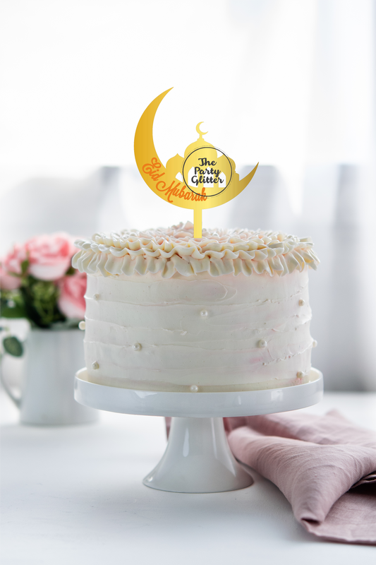 Eid Mubarak Cake Topper