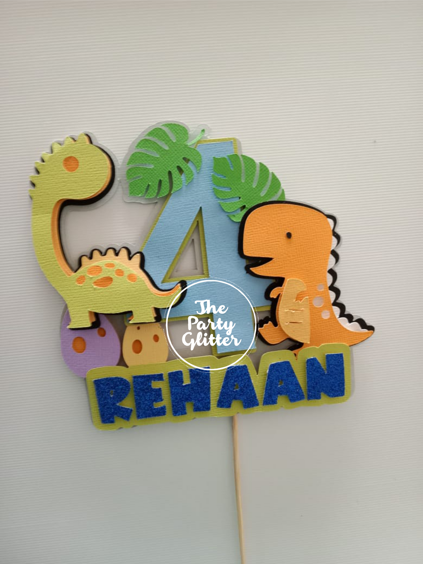 Dinosaur Paper Topper, Birthday Cake Topper