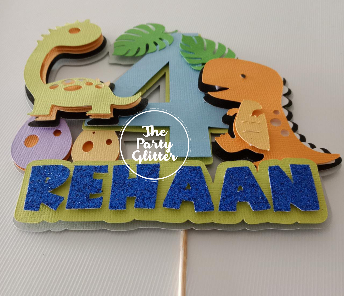 Dinosaur Paper Topper, Birthday Cake Topper