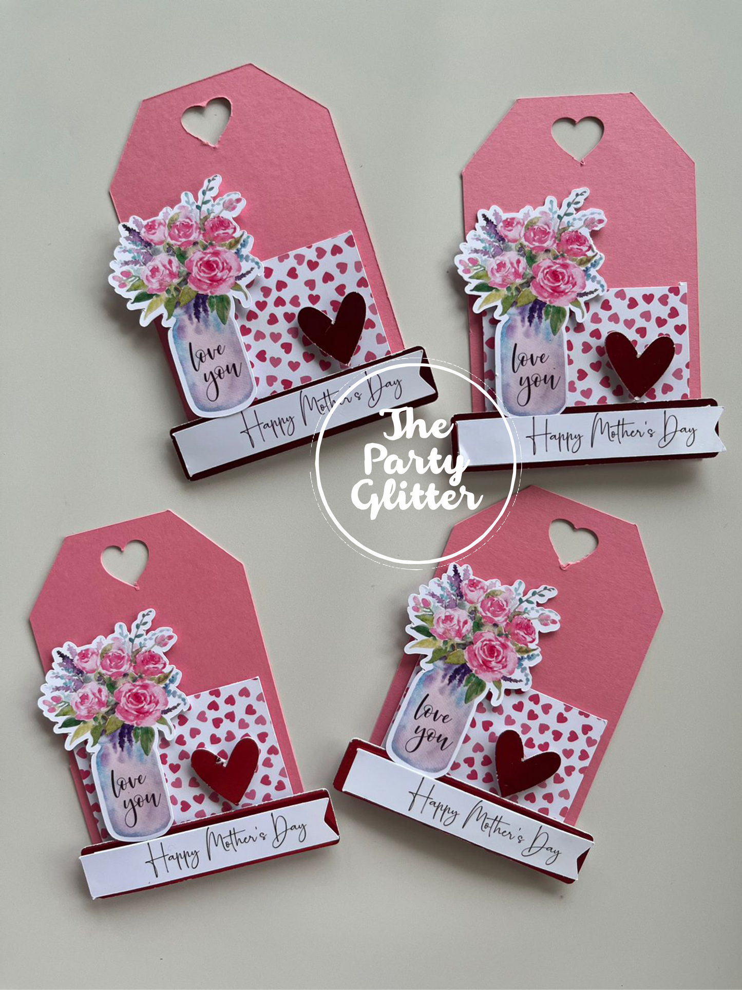Happy Mothers Day Paper Tags(Pack of 5)